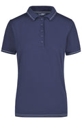 James & Nicholson Damenpolo Elastic navy/white