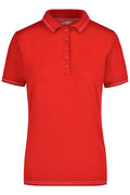 James & Nicholson Damenpolo Elastic red/white