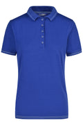 James & Nicholson Damenpolo Elastic royal/white