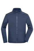 James & Nicholson Herren Strick Fleecejacke navy/navy
