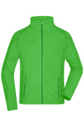 James & Nicholson Herren Waffelfleece Jacke green/dark-green