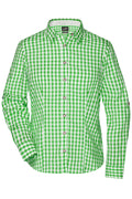 James & Nicholson Damen Trachtenbluse green/white