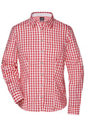 James & Nicholson Damen Trachtenbluse red/white