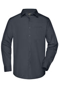 James & Nicholson Herren Langarm Business Hemd carbon