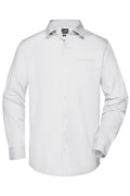 James & Nicholson Herren Langarm Business Hemd white