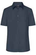 James & Nicholson Damenbluse Easy Care Kurzarm carbon