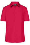 James & Nicholson Damenbluse Easy Care Kurzarm red