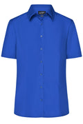 James & Nicholson Damenbluse Easy Care Kurzarm royal