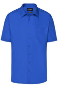 James & Nicholson Herren Kurzarm Hemd Easy-Care royal