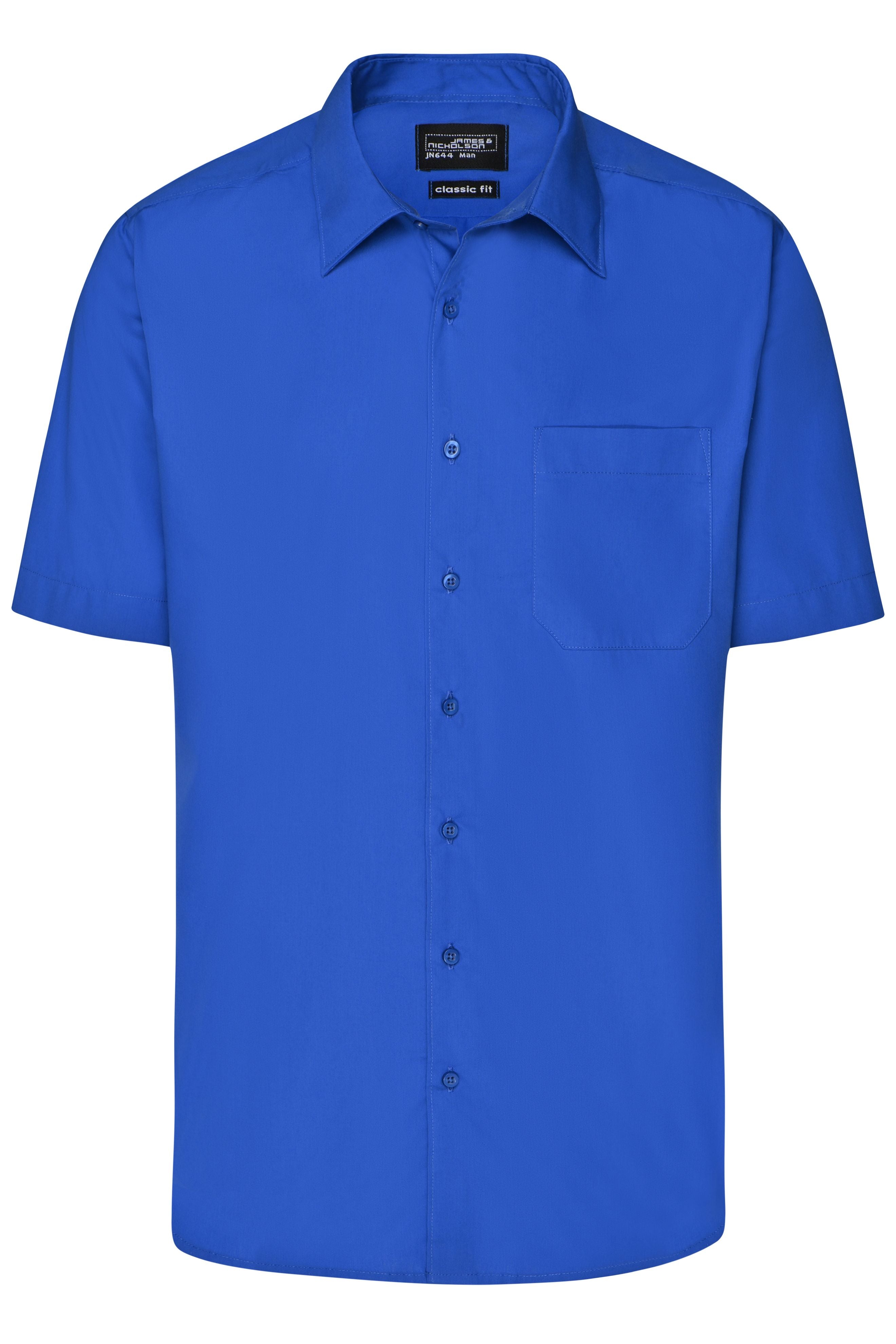 James & Nicholson Herren Kurzarm Hemd Easy-Care royal