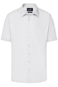 James & Nicholson Herren Kurzarm Hemd Easy-Care white