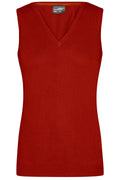 James & Nicholson Damen V-Pullunder bordeaux