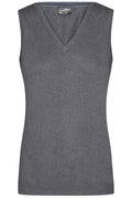 James & Nicholson Damen V-Pullunder grey-heather