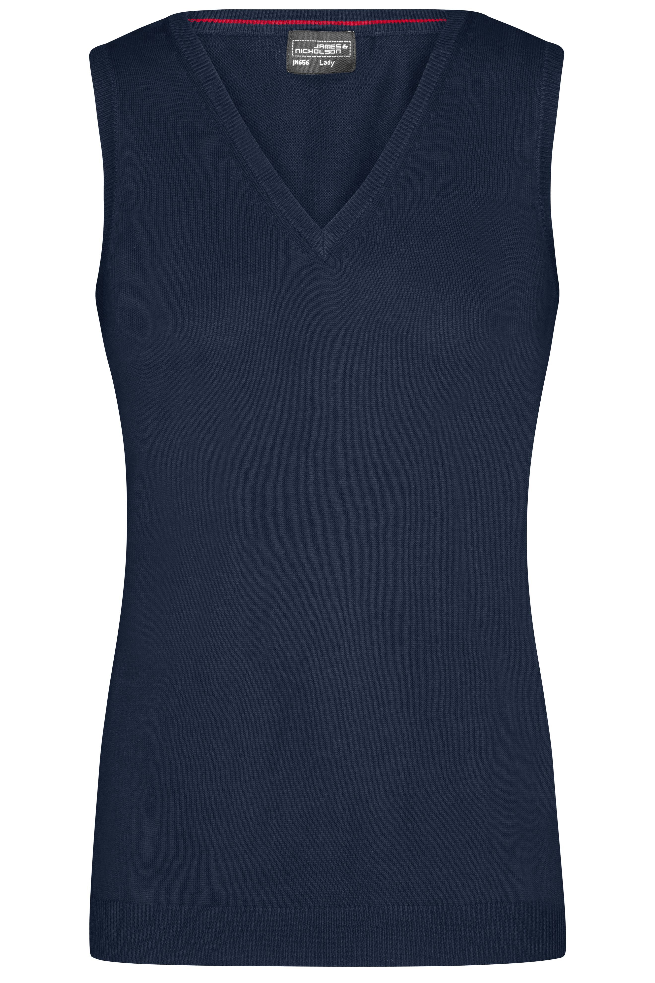 James & Nicholson Damen V-Pullunder navy