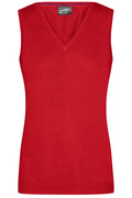 James & Nicholson Damen V-Pullunder red
