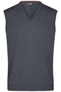 James & Nicholson Herren V-Pullunder anthracite-melange