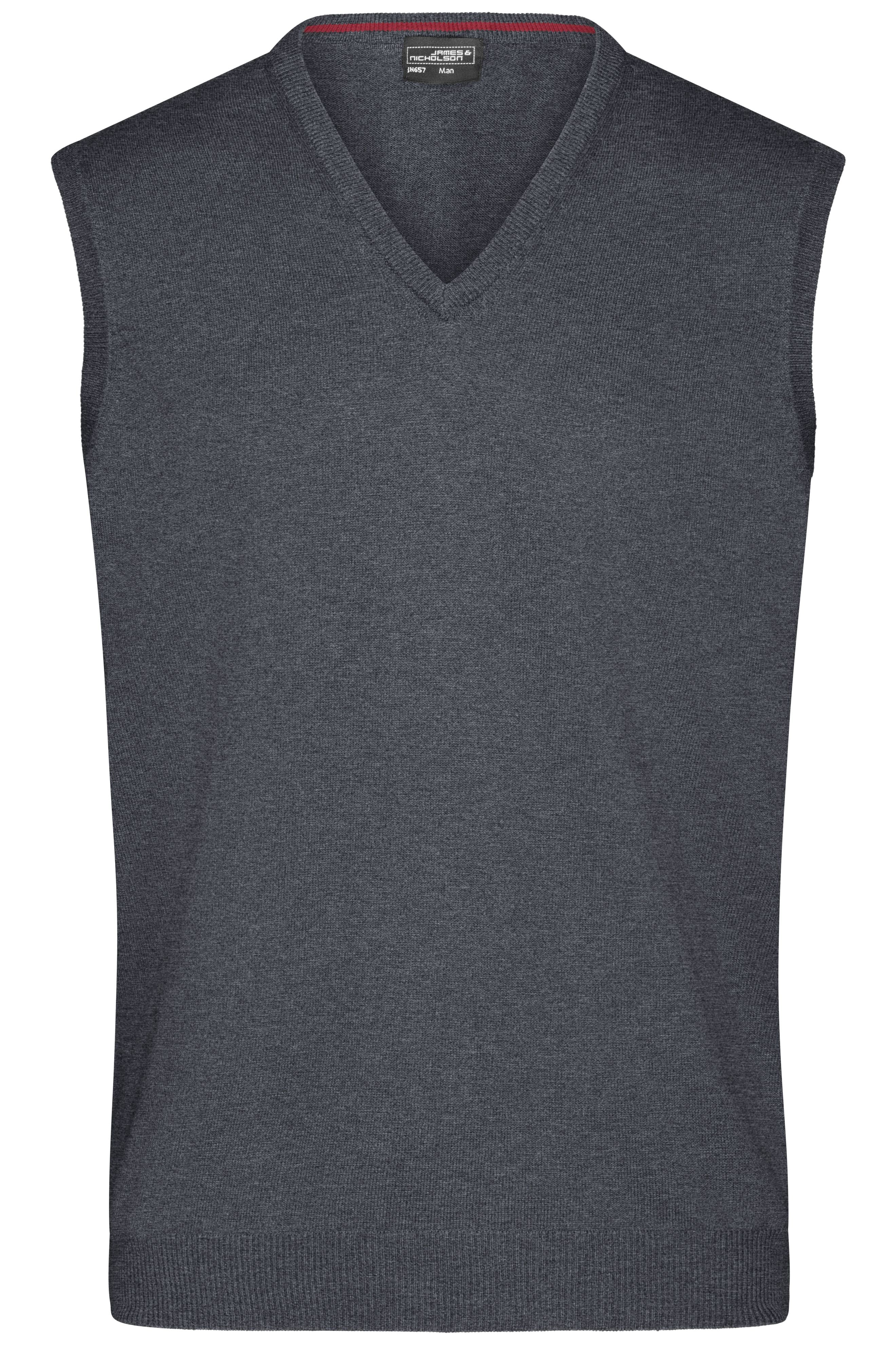 James & Nicholson Herren V-Pullunder anthracite-melange