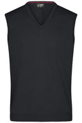 James & Nicholson Herren V-Pullunder black