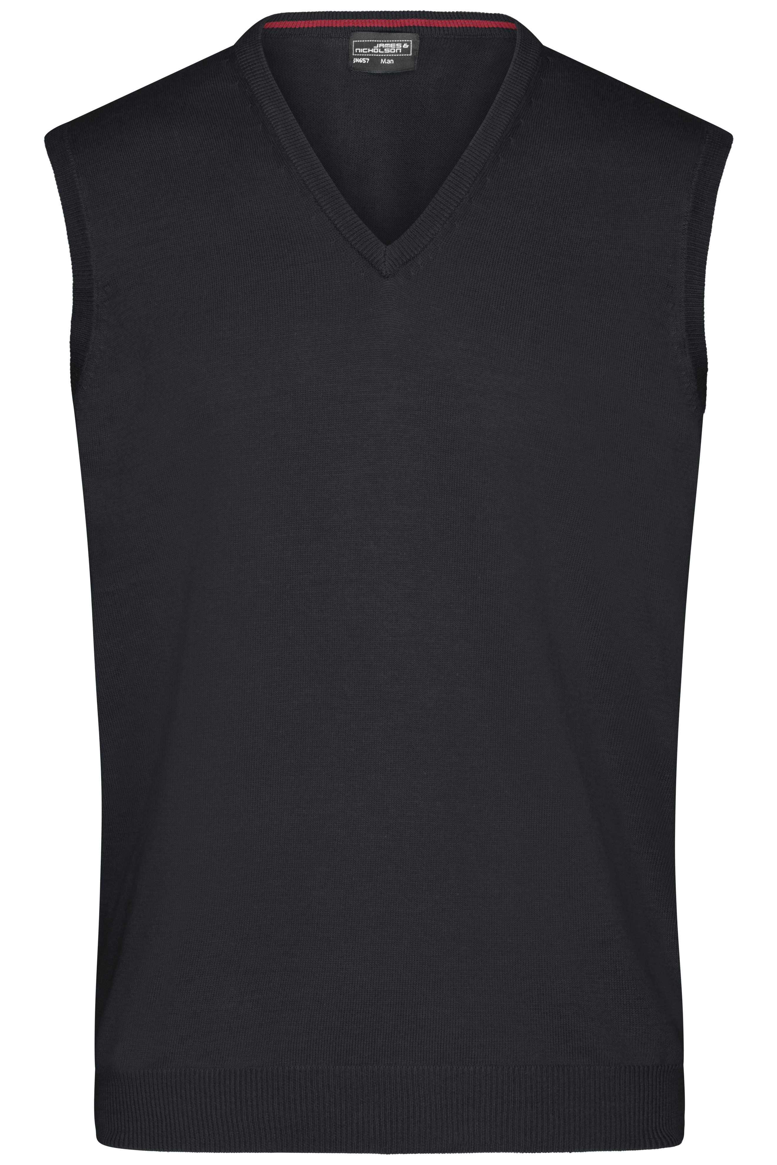 James & Nicholson Herren V-Pullunder black