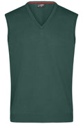 James & Nicholson Herren V-Pullunder forest-green
