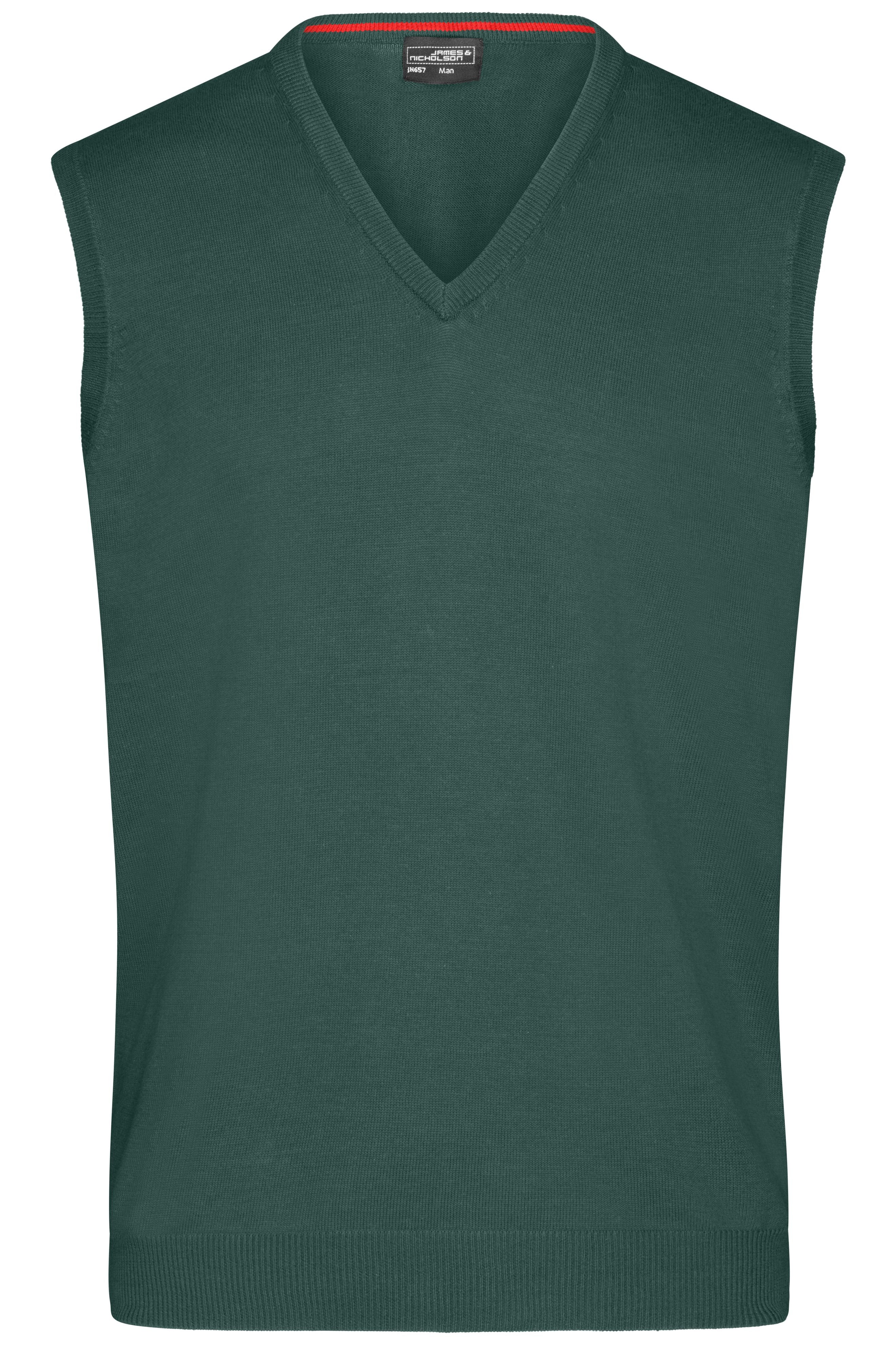 James & Nicholson Herren V-Pullunder forest-green