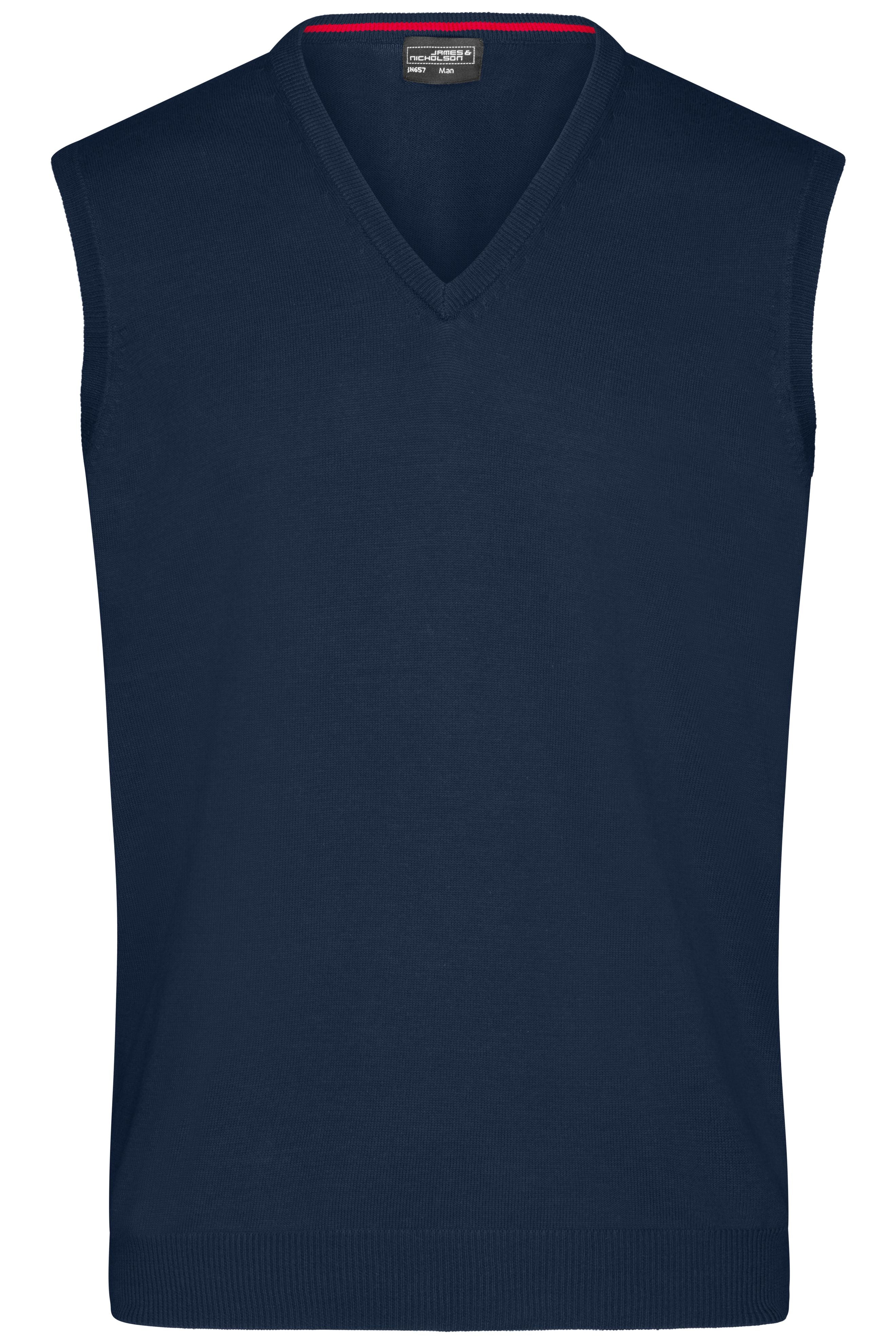 James & Nicholson Herren V-Pullunder navy