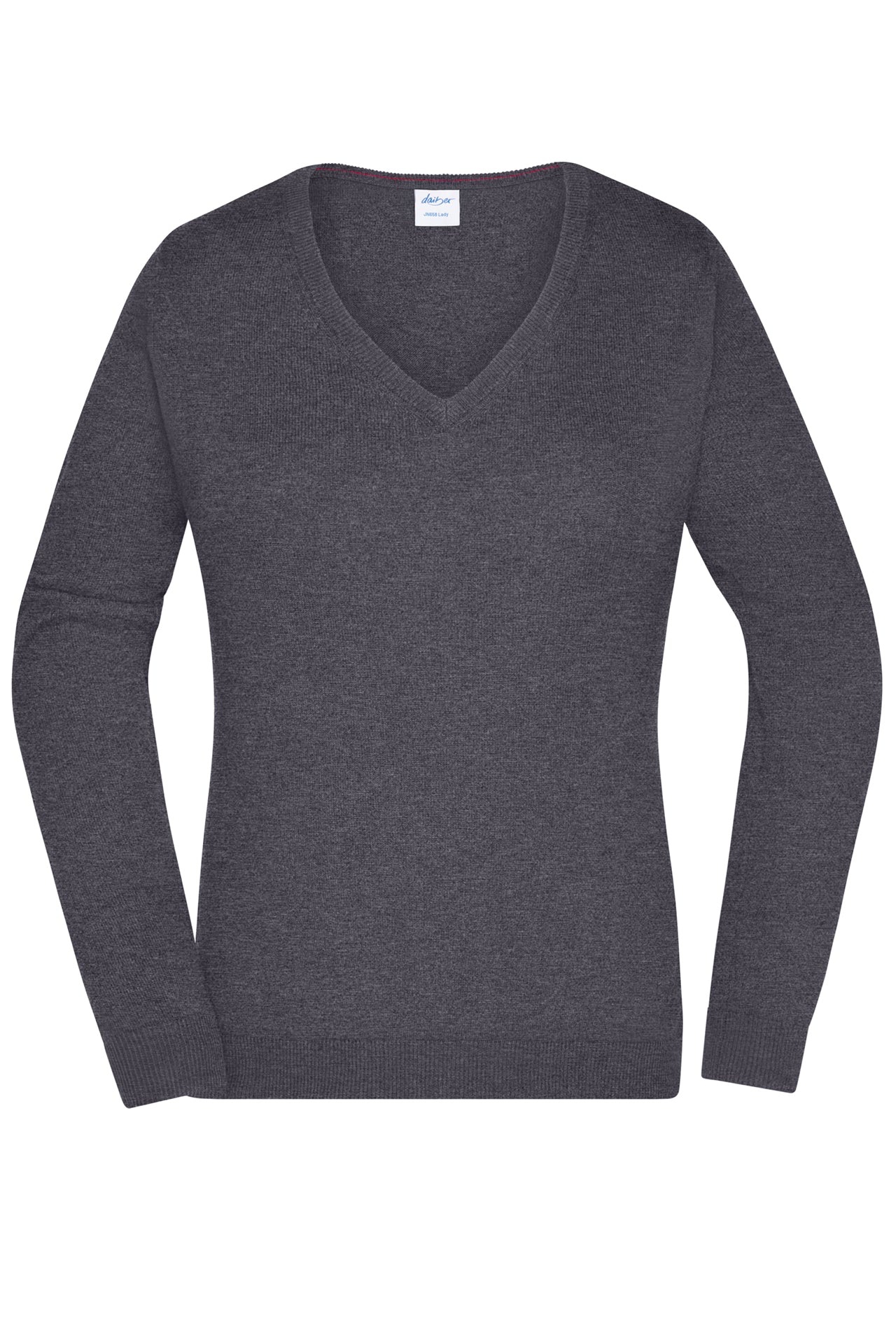 James & Nicholson Damen V-Pullover anthracite-melange