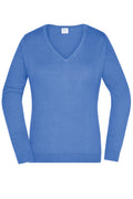 James & Nicholson Damen V-Pullover glacier-blue