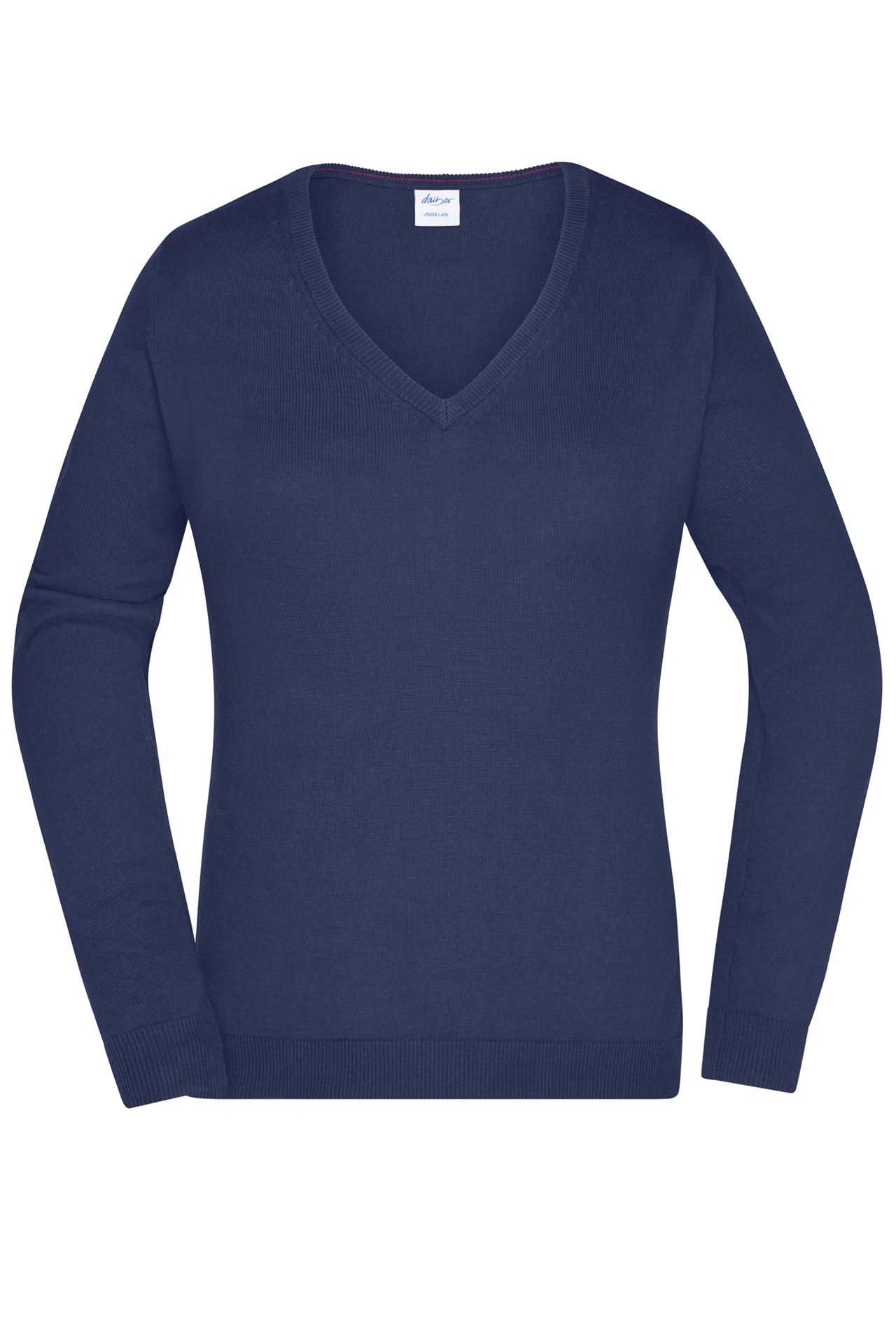 James & Nicholson Damen V-Pullover navy
