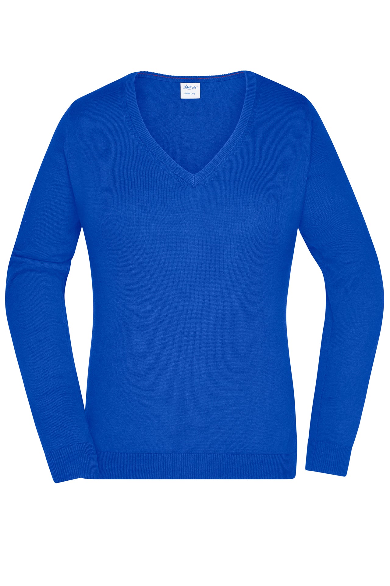 James & Nicholson Damen V-Pullover royal