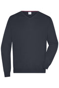 James & Nicholson Herren V-Pullover black