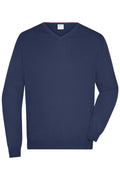 James & Nicholson Herren V-Pullover navy