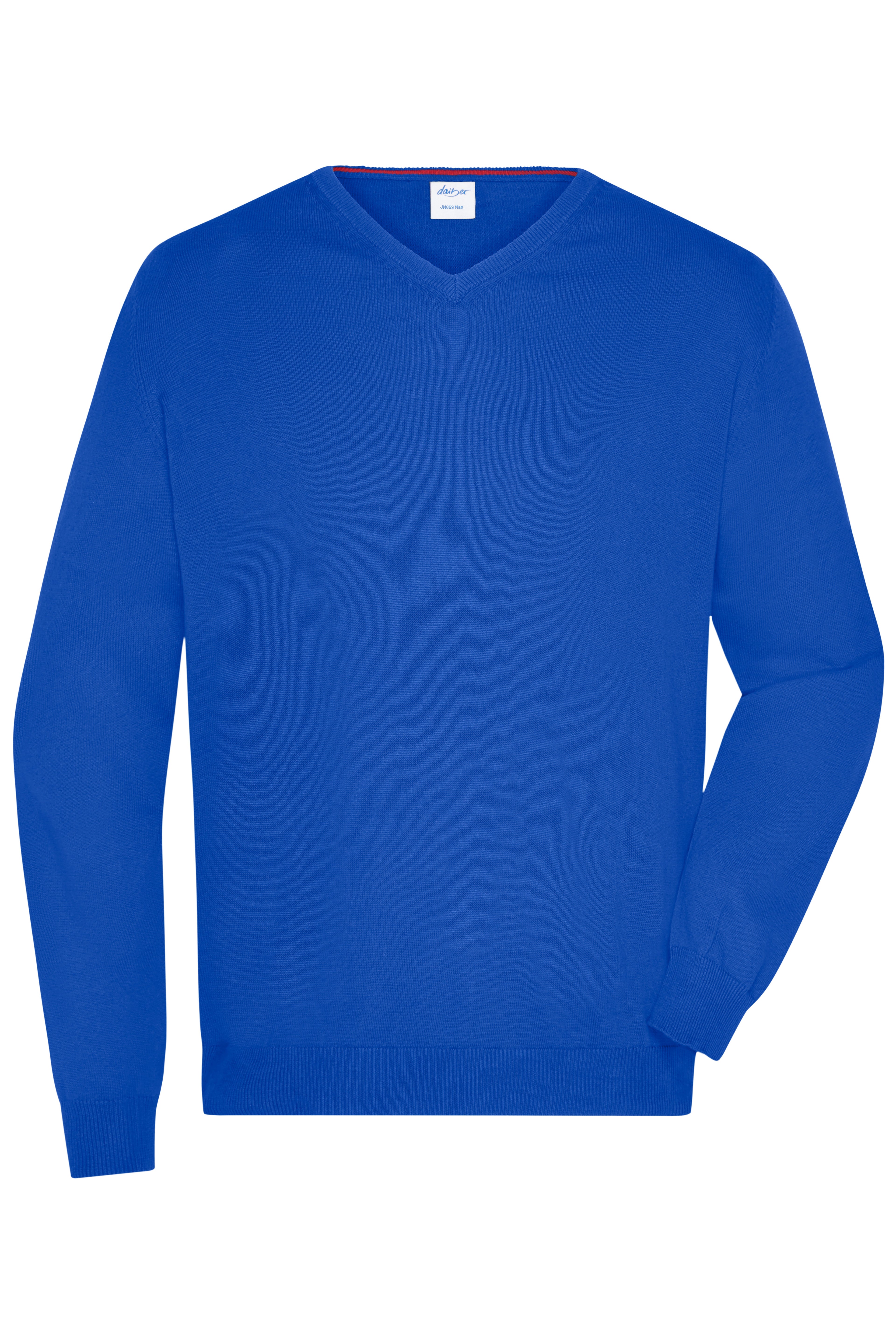 James & Nicholson Herren V-Pullover royal