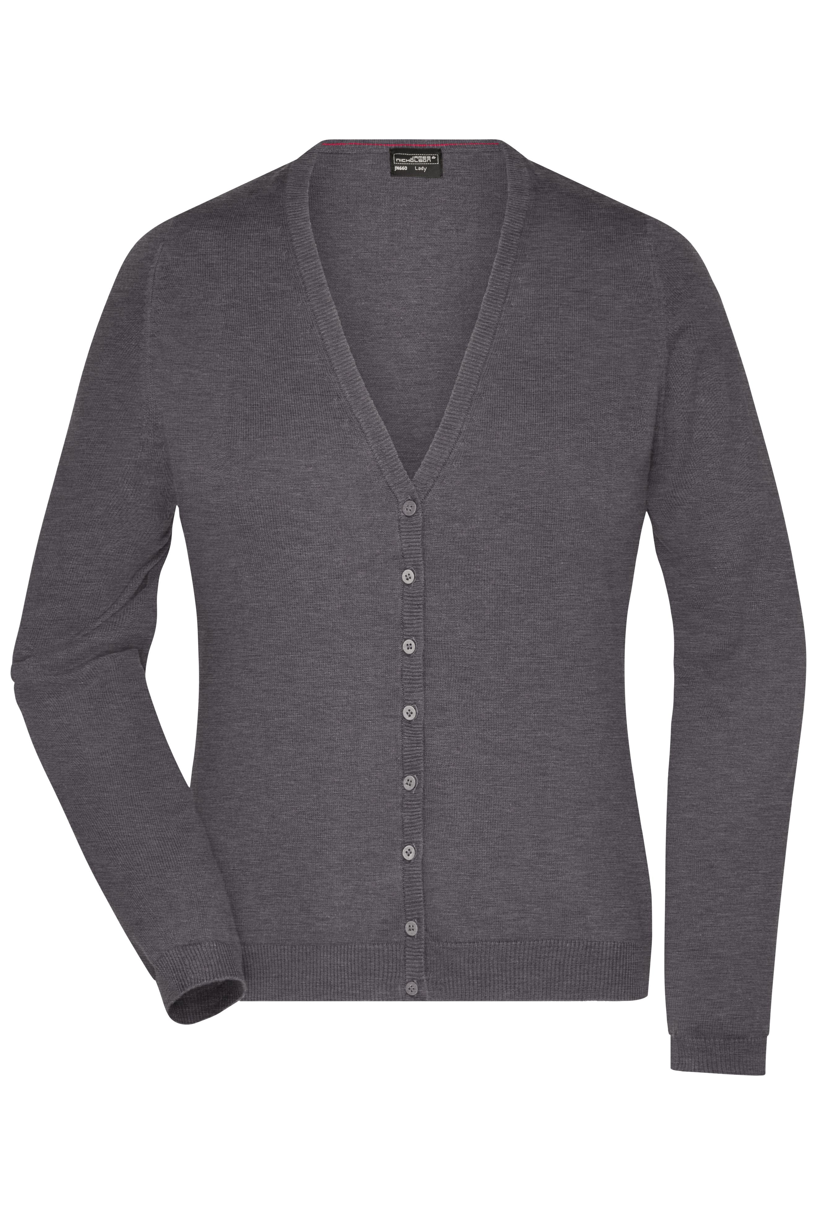 James & Nicholson Damen Strickjacke anthracite-melange
