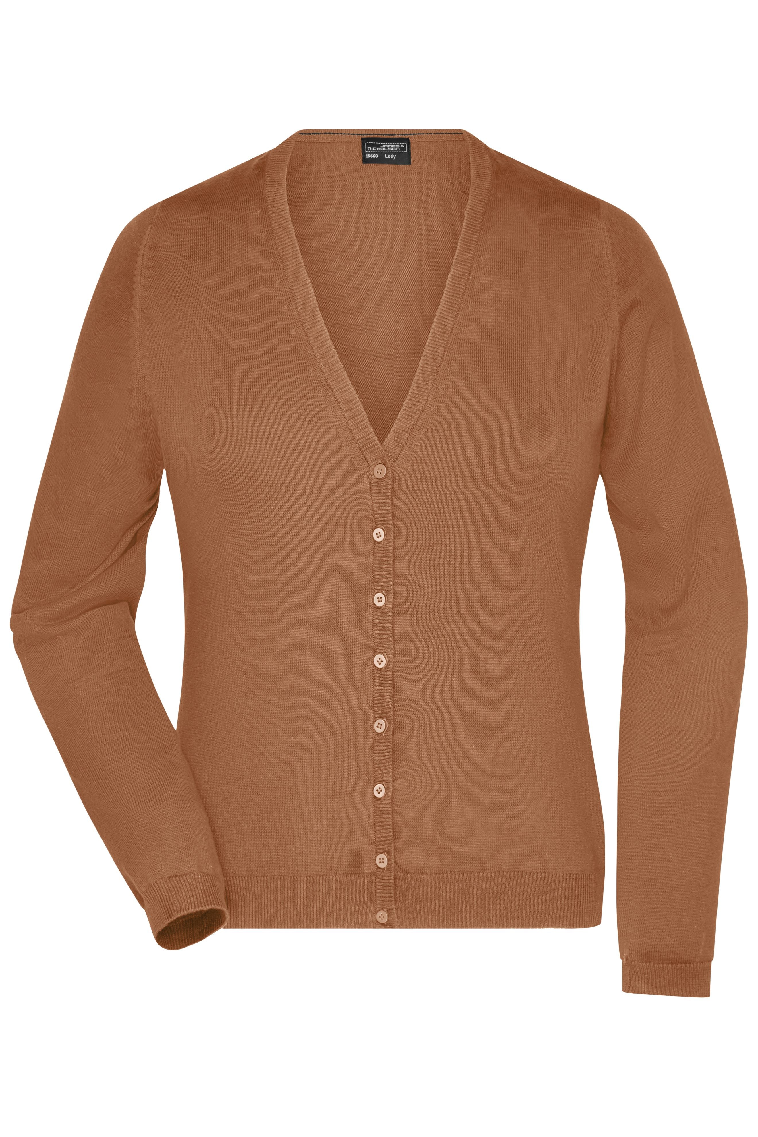 James & Nicholson Damen Strickjacke camel