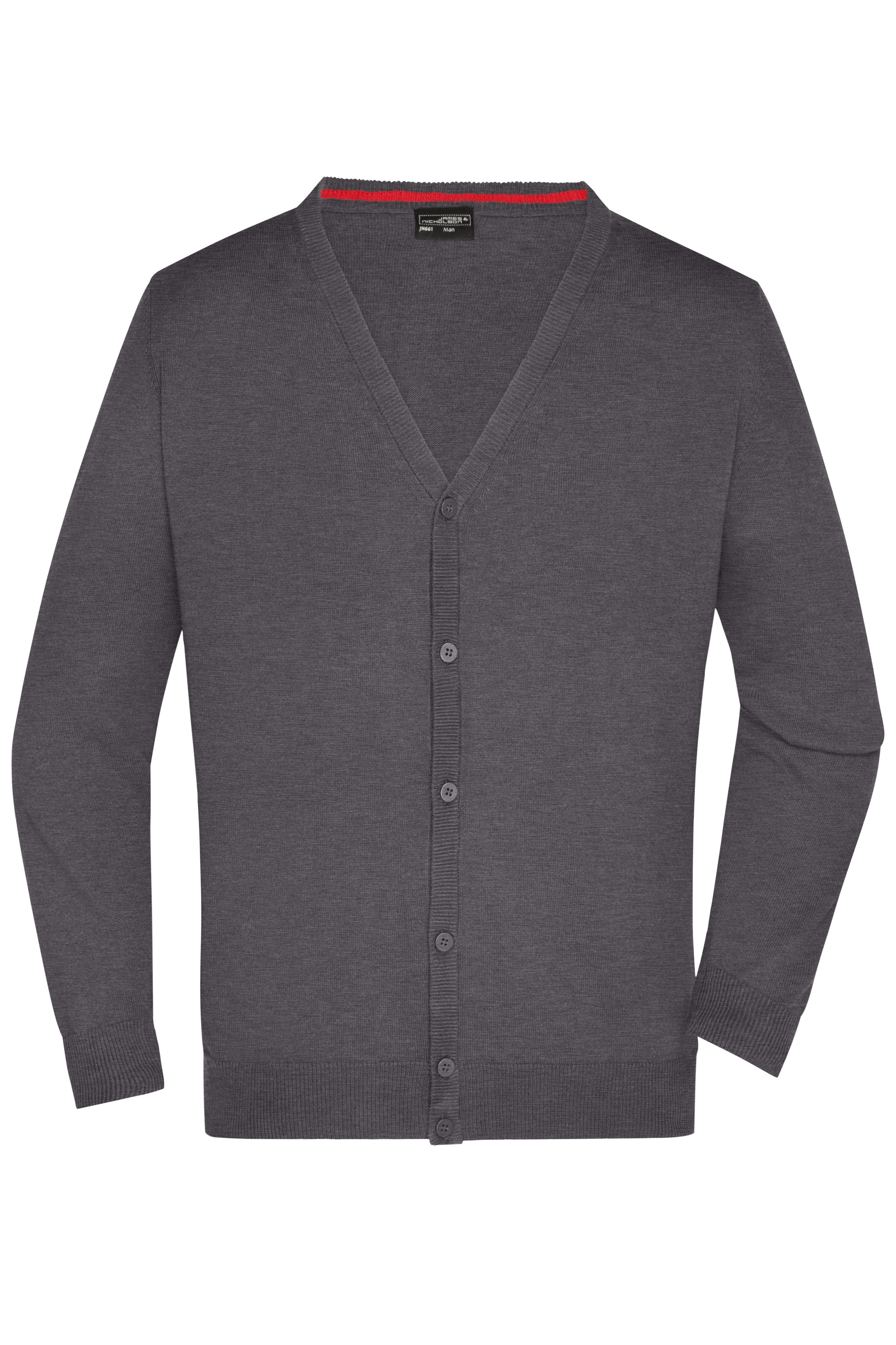 James & Nicholson Herren Strickjacke anthracite-melange
