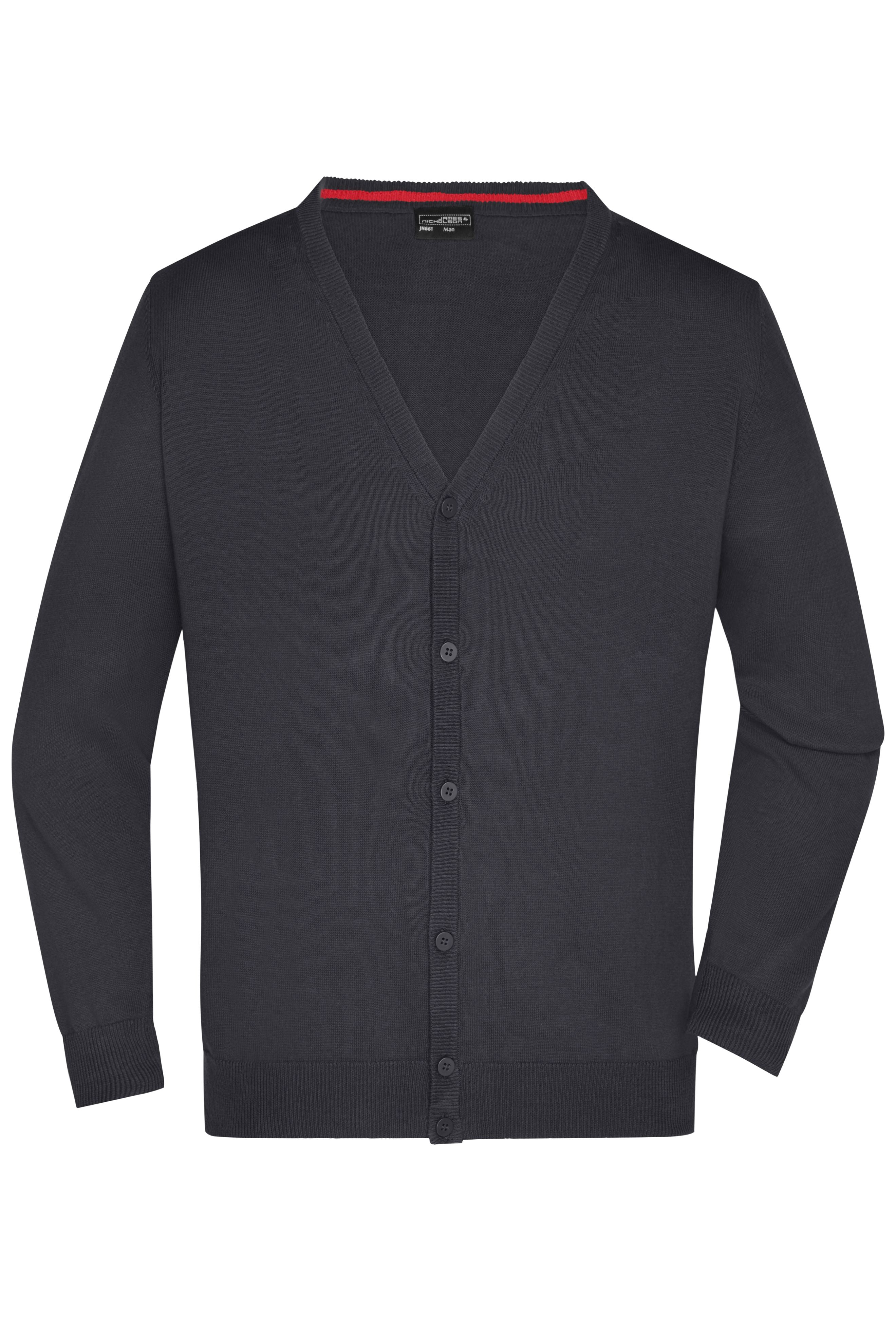James & Nicholson Herren Strickjacke black