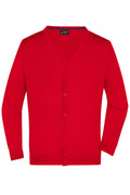 James & Nicholson Herren Strickjacke red