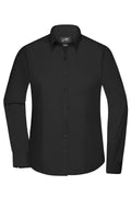 James & Nicholson Damenbluse Poplin Langarm black