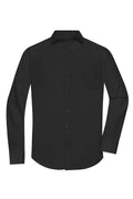 James & Nicholson Herrenhemd Poplin Langarm black
