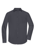 James & Nicholson Herrenhemd Poplin Langarm carbon