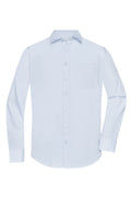 James & Nicholson Herrenhemd Poplin Langarm light-blue