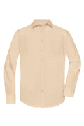 James & Nicholson Herrenhemd Poplin Langarm stone