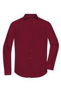 James & Nicholson Herrenhemd Poplin Langarm wine