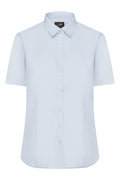 James & Nicholson Damenbluse Poplin Kurzarm light-blue