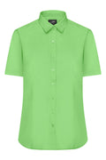 James & Nicholson Damenbluse Poplin Kurzarm lime-green