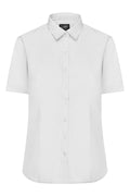 James & Nicholson Damenbluse Poplin Kurzarm white