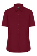James & Nicholson Damenbluse Poplin Kurzarm wine