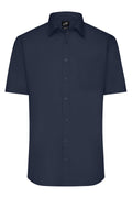 James & Nicholson Herrenhemd Poplin Kurzarm navy