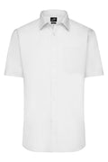 James & Nicholson Herrenhemd Poplin Kurzarm white